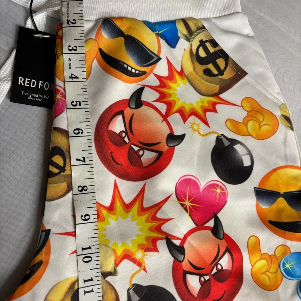 Colorful Emoji Print Women's Pants